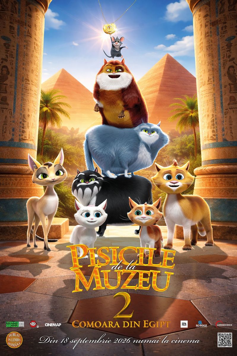 Afis 2D Pisicile de la muzeu 2: Comoara din Egipt - dublat (Cats in the Museum: Treasures of Egypt)
