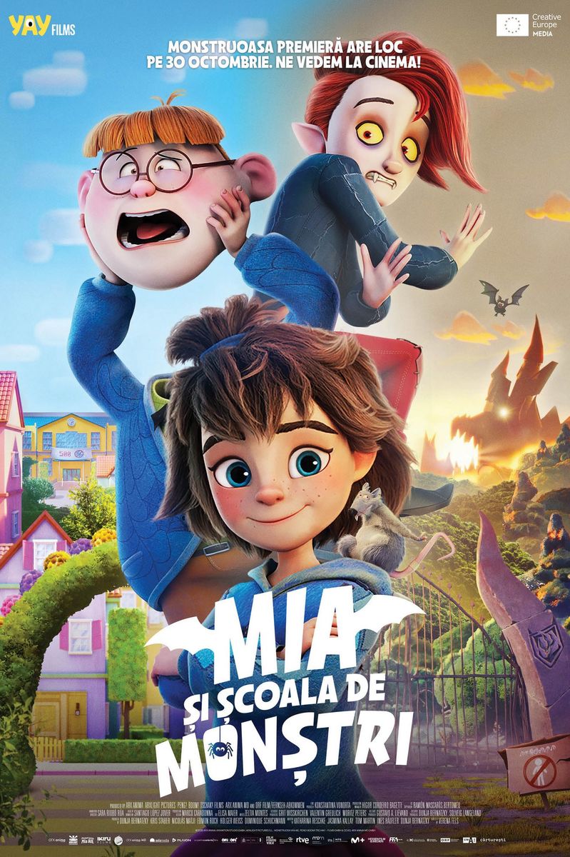Afis 2D Mia și școala de monștri - dublat RO (Monster Mia)